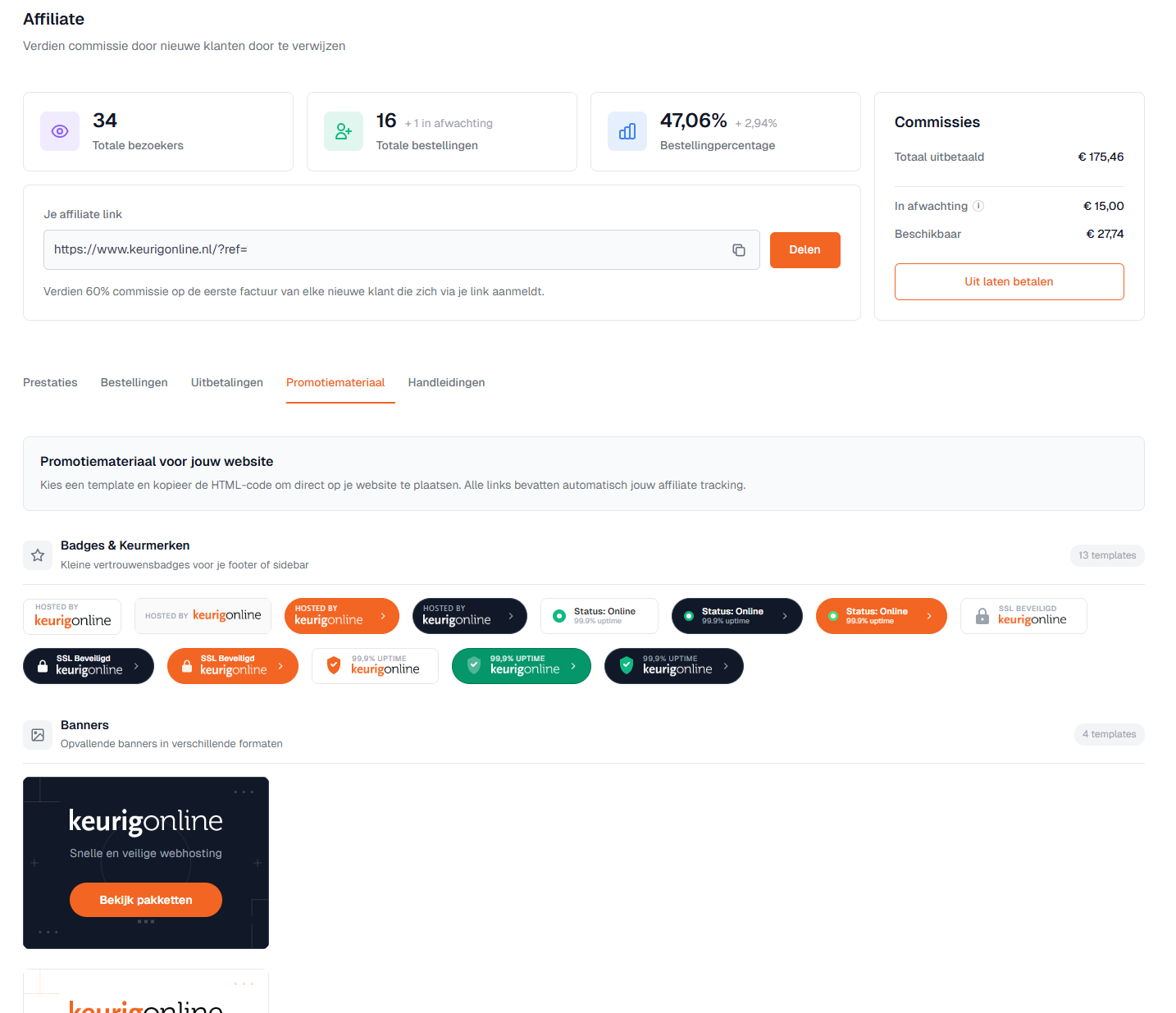Gratis aanmelden als affiliate